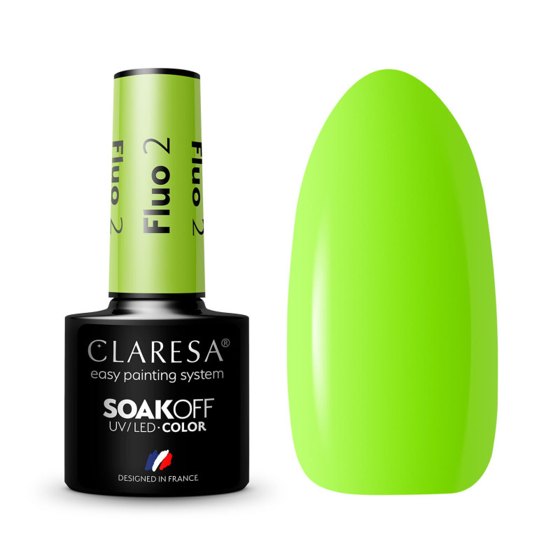 Gel polish – Claresa FLUO No. 2 – 5 ml