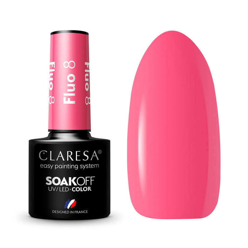 Gel polish – Claresa FLUO No. 8 – 5 ml