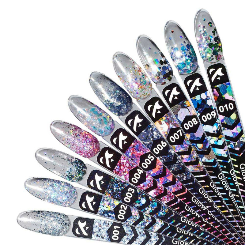 Гель-краска - Glow Glitter Gel F.O.X 001 - 5 ml