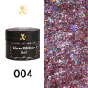 Гель-краска - Glow Glitter Gel F.O.X 004 - 5 ml