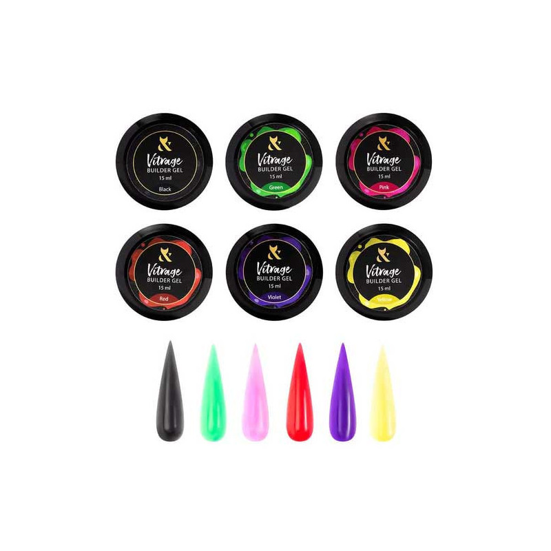Vitrage Gel Black FOX - 15 ml