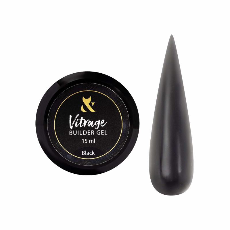 Vitrage Gel Black FOX - 15 ml