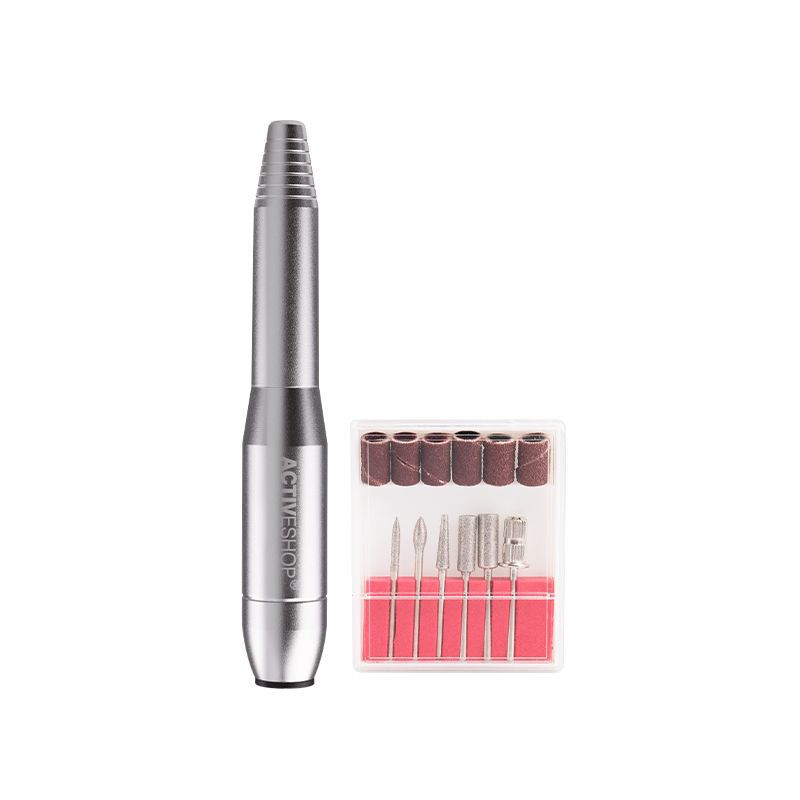 Nail drill for home use – Mini pro203 – silver – 12W