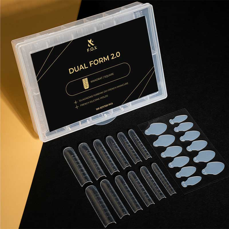 Formes dual pour extension d’ongles - F.O.X Dual Form 2.0 Square shape - 120 pcs