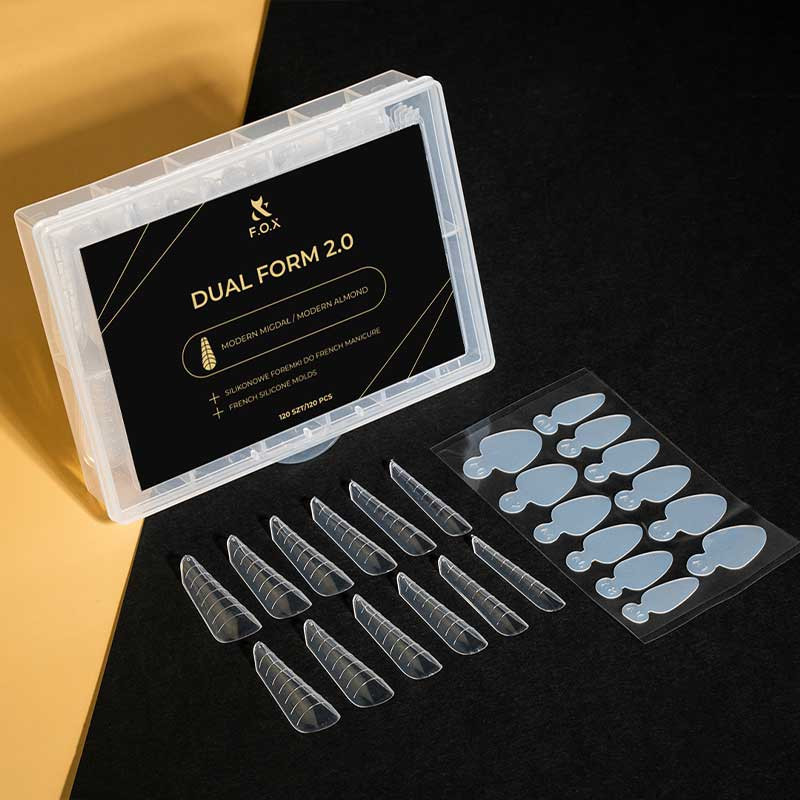 Formes dual pour extension d’ongles - F.O.X Dual Form 2.0 Modern Almond - 120 pcs