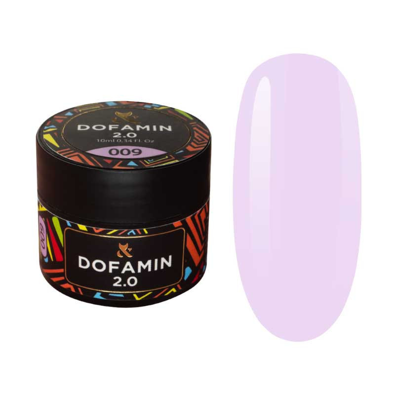 Цветное базовое покрытие для ногтей Dofamin F.O.X, 009 - 10 ml