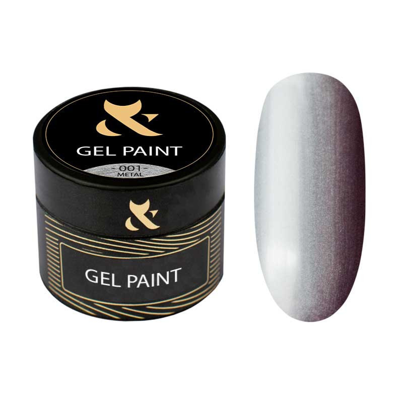 Gel de couleur - Metal F.O.X, Silver 001, 5 ml