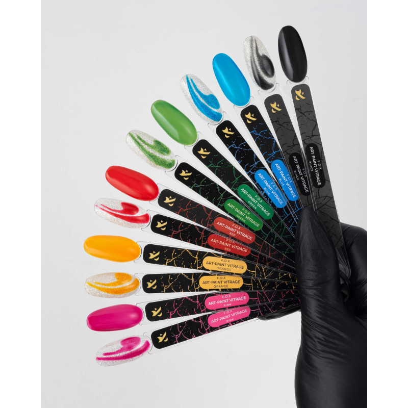 Gel de couleur - Art-Paint Vitrage F.O.X , Black - 10 ml