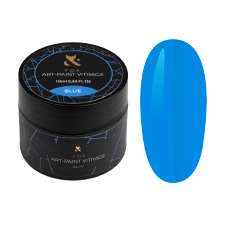 Gel de couleur - Art-Paint Vitrage F.O.X, Blue - 10 ml