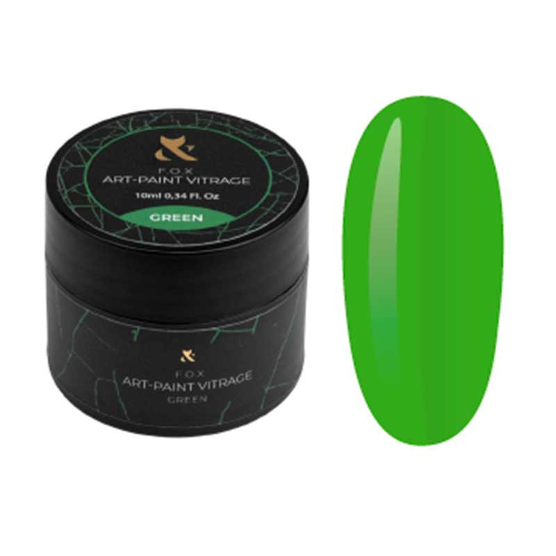 Gel de couleur - Art-Paint Vitrage F.O.X, Green - 10 ml