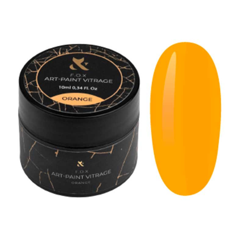Gel de couleur - Art-Paint Vitrage F.O.X, Orange - 10 ml
