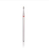 Diamond nail drill bit HEAD, rounded “bud” , red, head diameter 1,6 mm/ working part 3,4 mm