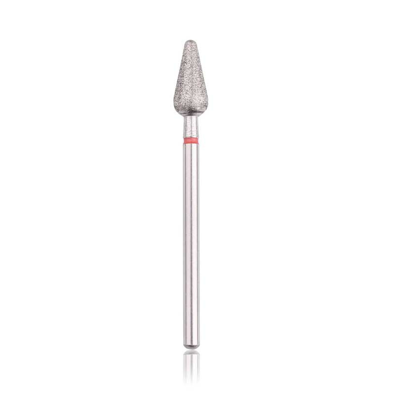 HEAD Diamond nail drill bit, “frustum”, red,diameter 5,0 mm/ working part 12,0 mm