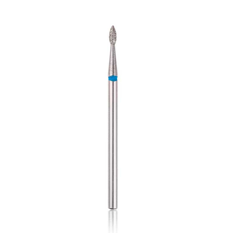 Diamond nail drill bit, “drop” , blue, diameter 1,8 mm/ working part 4,0 mm HEAD