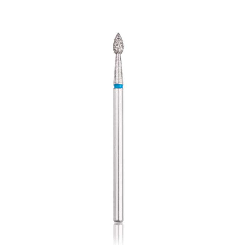 Diamond nail drill bit, “drop” , blue, diameter 2,5 mm/ working part 4,0 mm HEAD