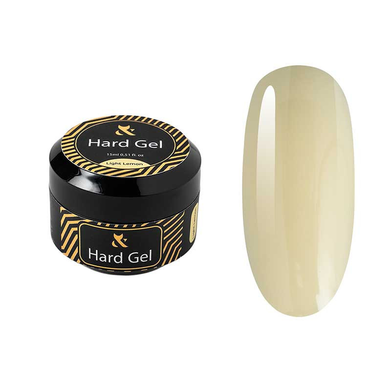 Gel de construction et de renforcement - Hard gel F.O.X - Light Lemon - 15 ml