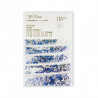 Crystals, mix, Blue - 1440 pcs