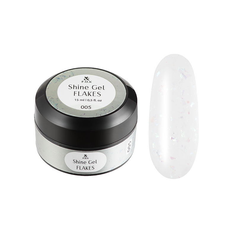 Gel de construction - Shine Gel Flakes 005 F.O.X - 15 ml