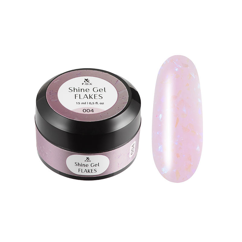 Gel de construction - Shine Gel Flakes 004 F.O.X - 15 ml
