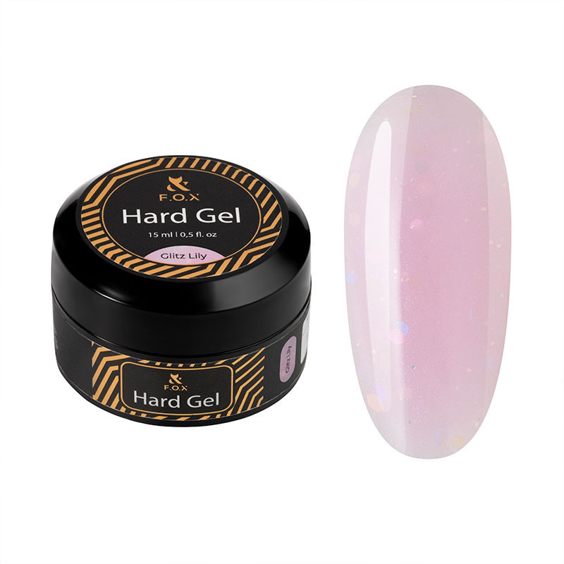 Gel de construction - Hard gel F.O.X - Glitz Lily - 15 ml