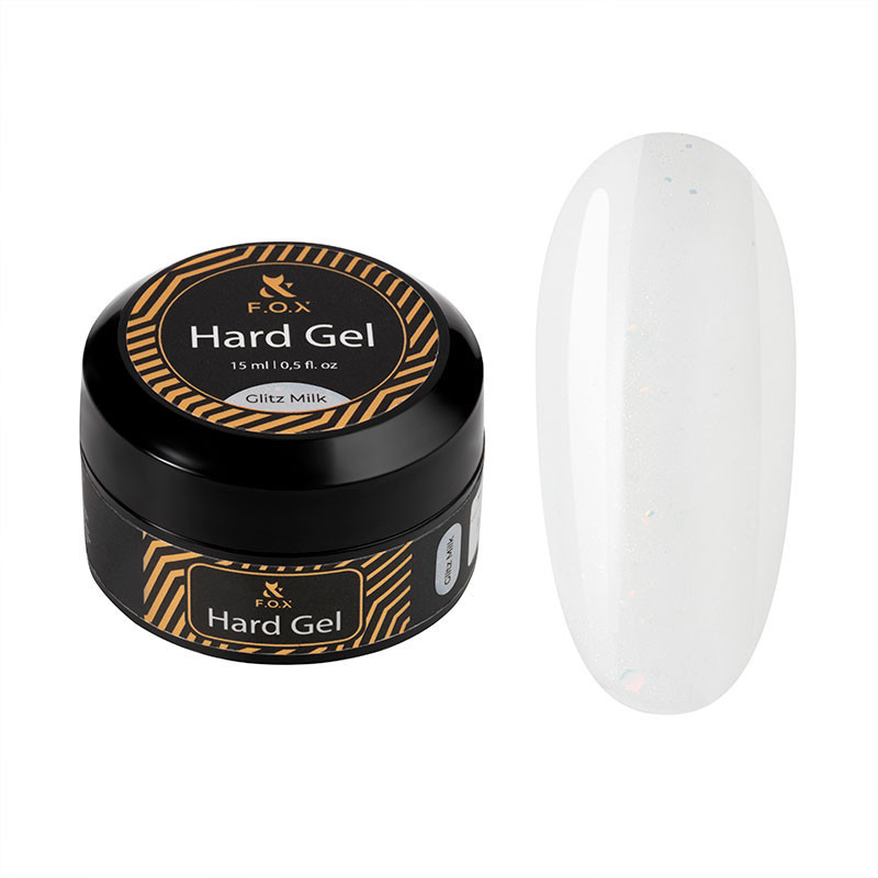 Gel de construction - Hard gel F.O.X - Glitz Milk - 15 ml