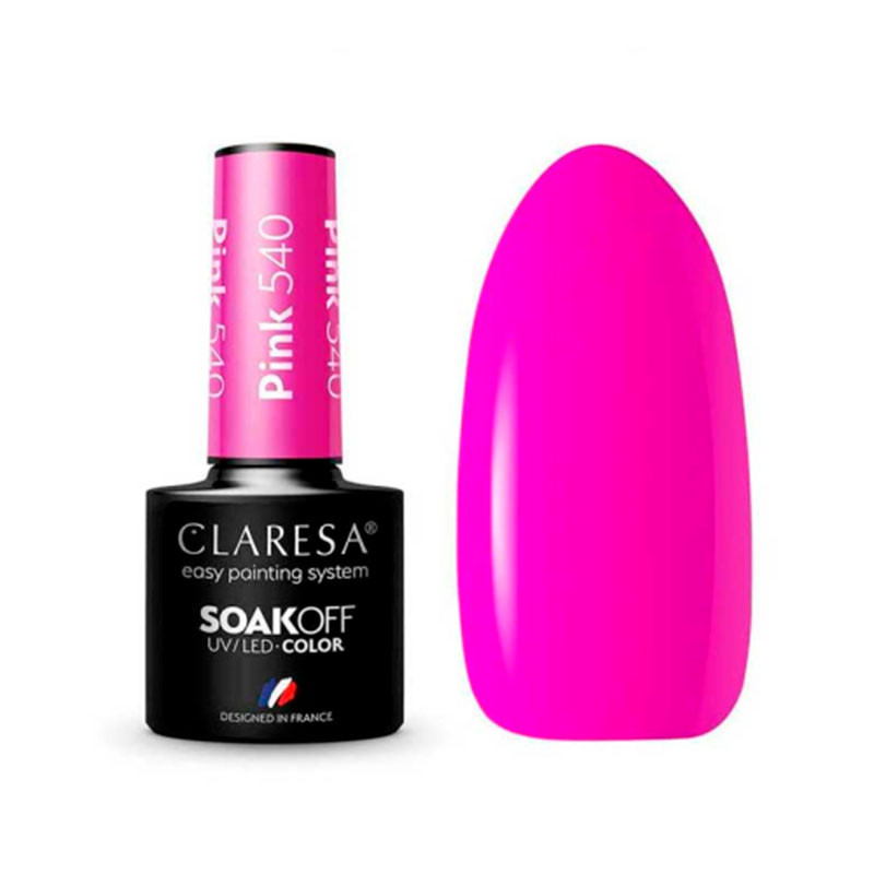 Color gel polish - Claresa PINK № 540, 5 ml