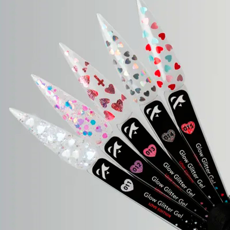 Gel paint - Glow Glitter - Gel Love Edition F.O.X 013 - 5 ml