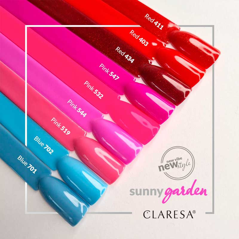 Vernis gel coloré - Claresa RED № 411, 5 ml