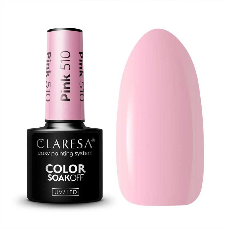 Vernis gel coloré - Claresa PINK № 510, 5 ml