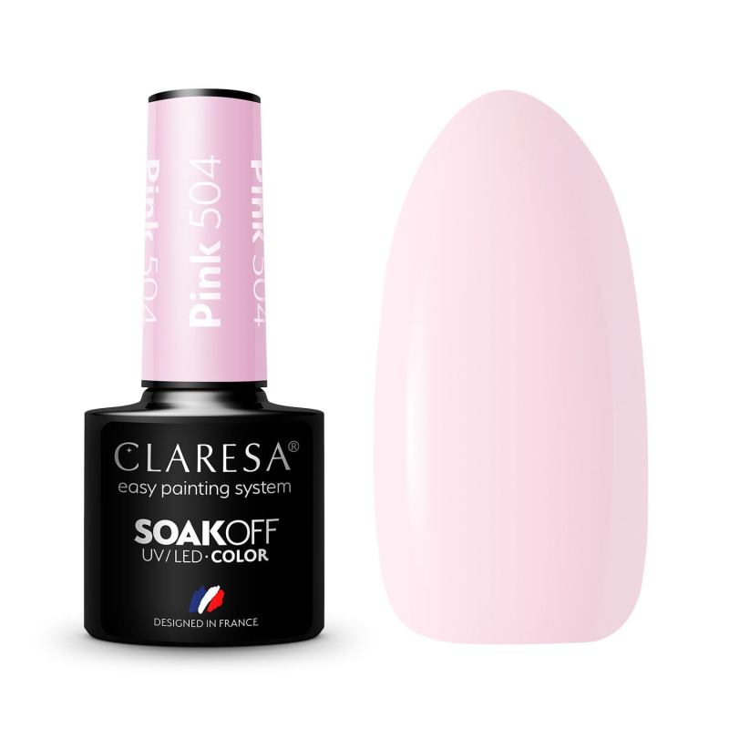 Vernis gel coloré – Claresa PINK n° 504 – 5 ml