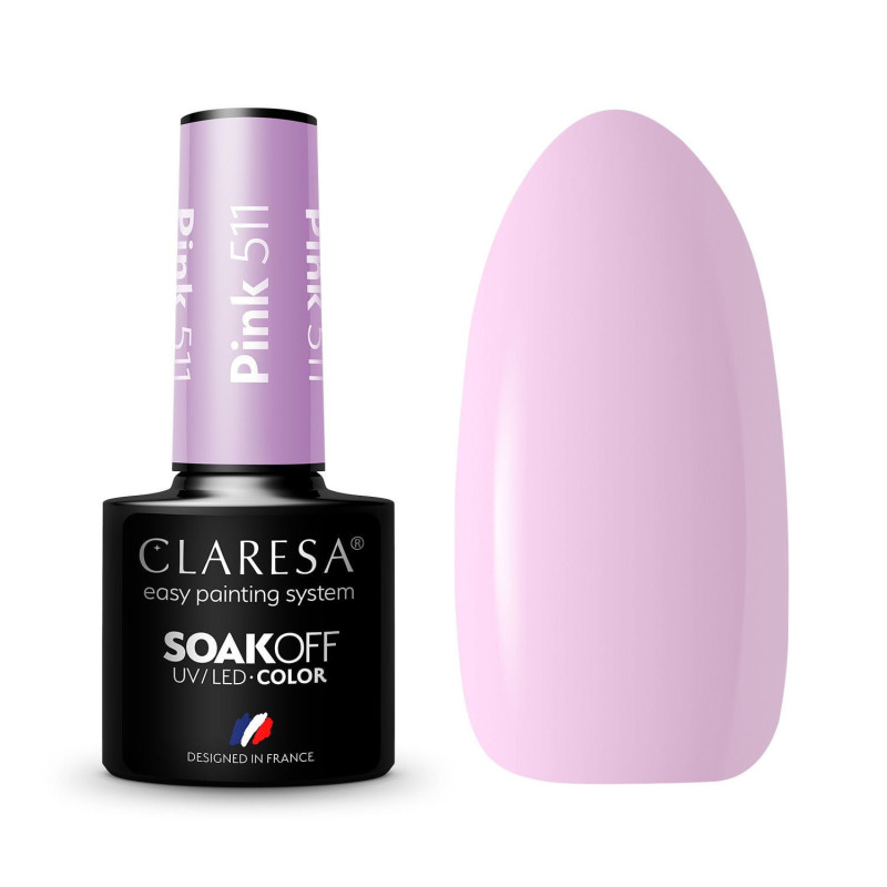 Vernis gel – Claresa PINK n° 511 – 5 ml