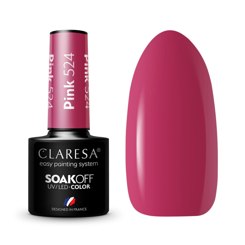 Vernis gel coloré – Claresa PINK n° 524 – 5 ml