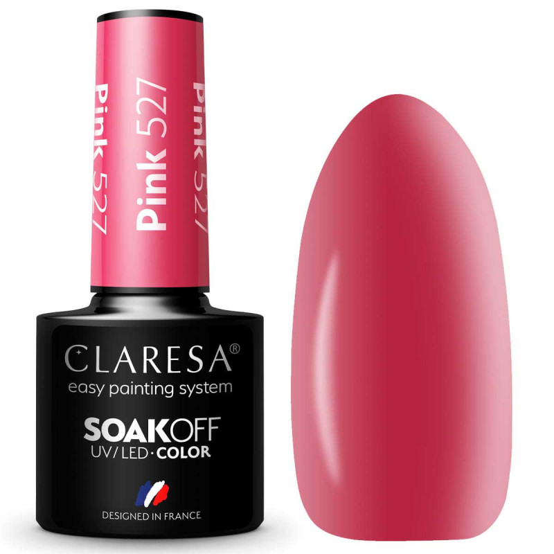 Vernis gel coloré – Claresa PINK n° 527 – 5 m