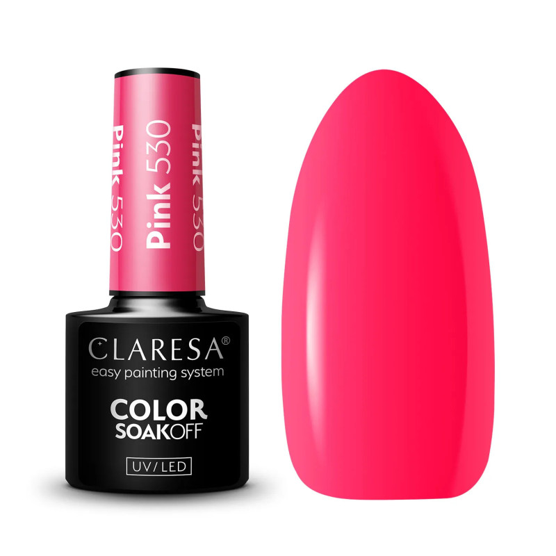 Vernis gel coloré – Claresa PINK n° 530 – 5 ml