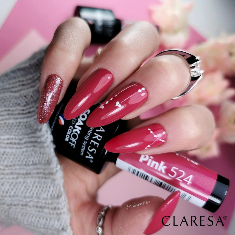 Vernis gel coloré – Claresa PINK n° 524 – 5 ml