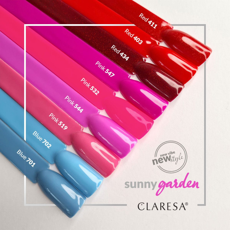 Vernis gel coloré – Claresa PINK n° 519 – 5 m