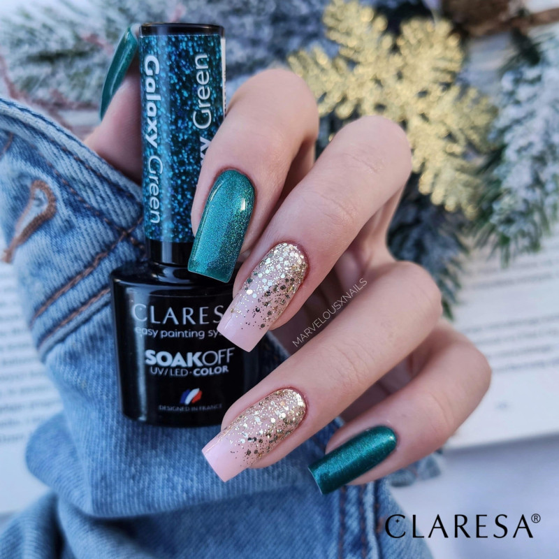 Vernis gel – Claresa Galaxy Green – 5 ml