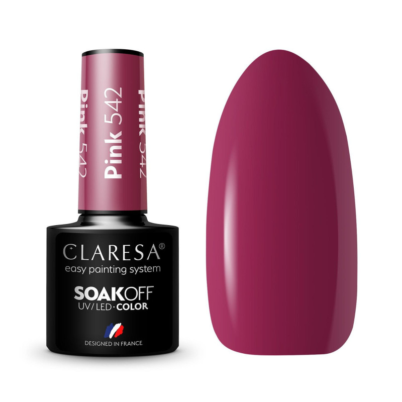 Gel polish – Claresa PINK No. 542 – 5 ml