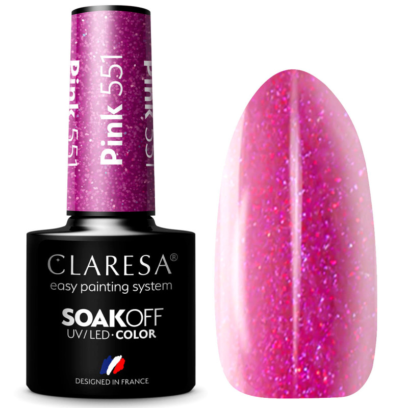 Gel polish – Claresa PINK No. 551 – 5 ml