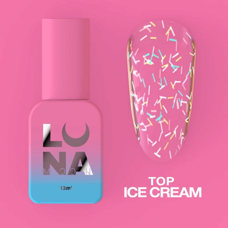 Top coat pour vernis gel – Lunamoon Ice Cream – 13 ml