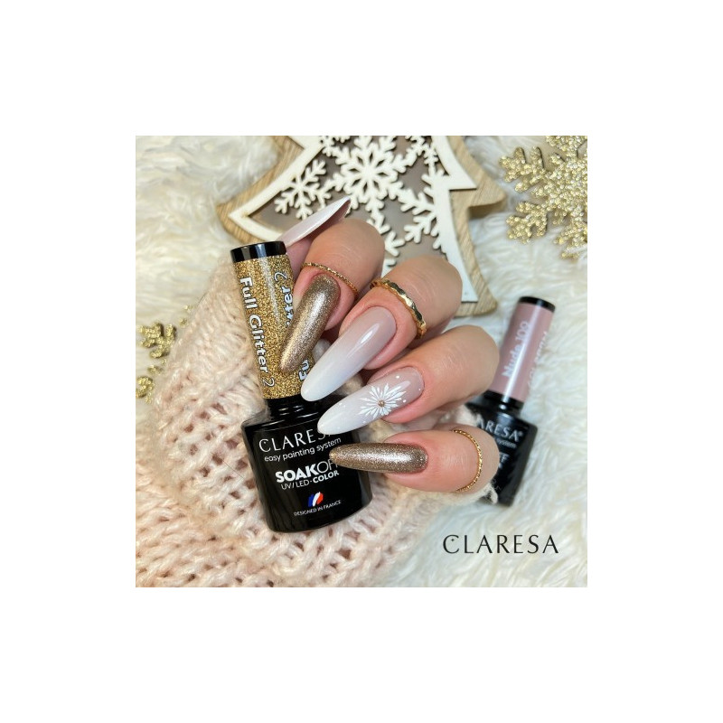 Vernis gel coloré – Claresa FULL Glitter n° 2 – 5 ml
