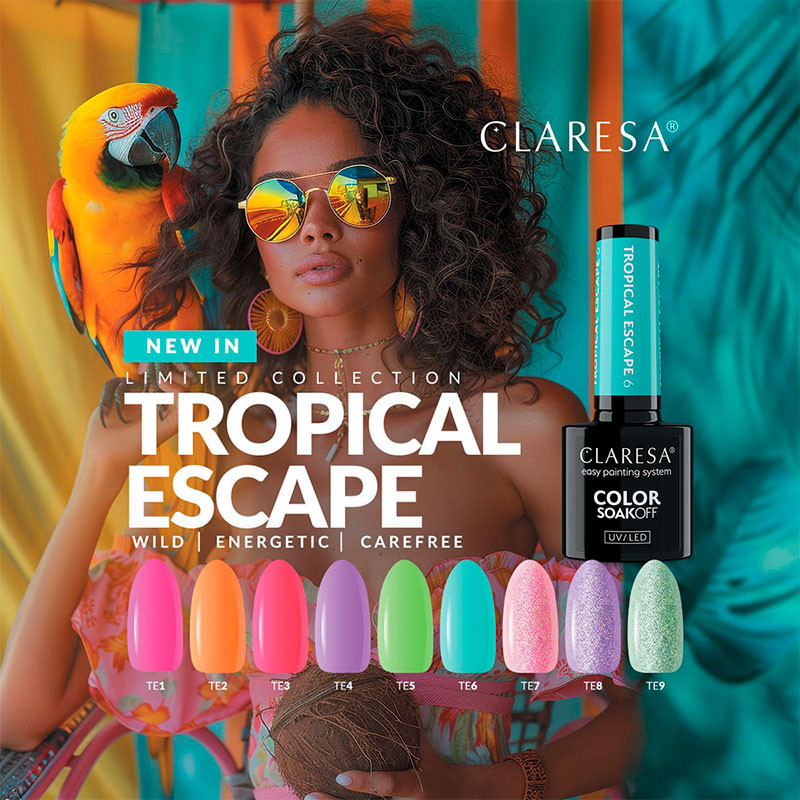 Color Gel Polish - Claresa - Tropical Escape № 9, 5 g