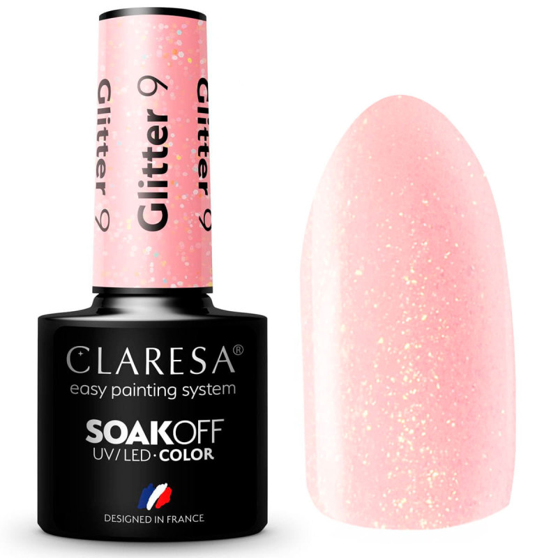 Gel polish – Claresa Glitter No. 9 – 5 ml
