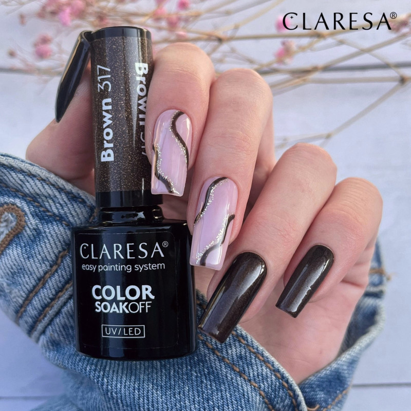 Vernis gel – Claresa Brown n° 317 – 5 ml