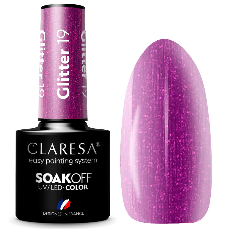 Gel polish – Claresa Glitter No. 19 – 5 ml