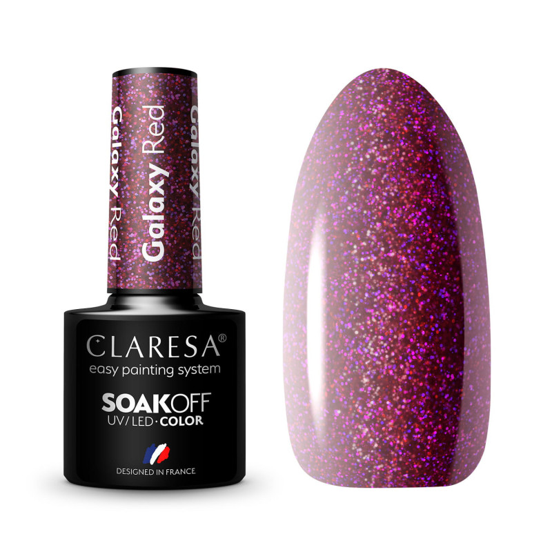 Gel polish – Claresa Galaxy Red – 5 ml