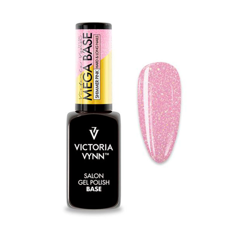 Mega Base Hard&Long Nails VICTORIA VYNN 8 ml - Shimmer Pink