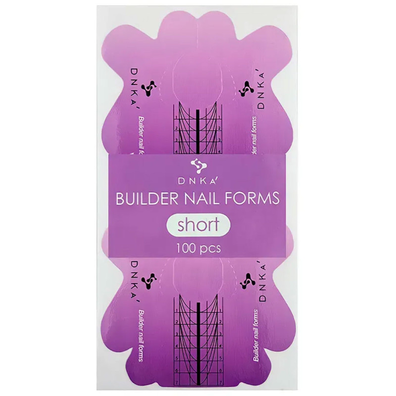 Formes en papier pour extension d’ongles - DNKa short, 100 pcs