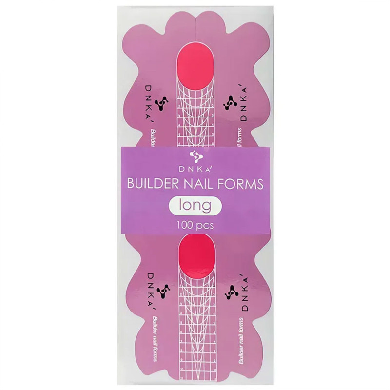 Formes en papier pour extension d’ongles - DNKa Long, 100 pcs