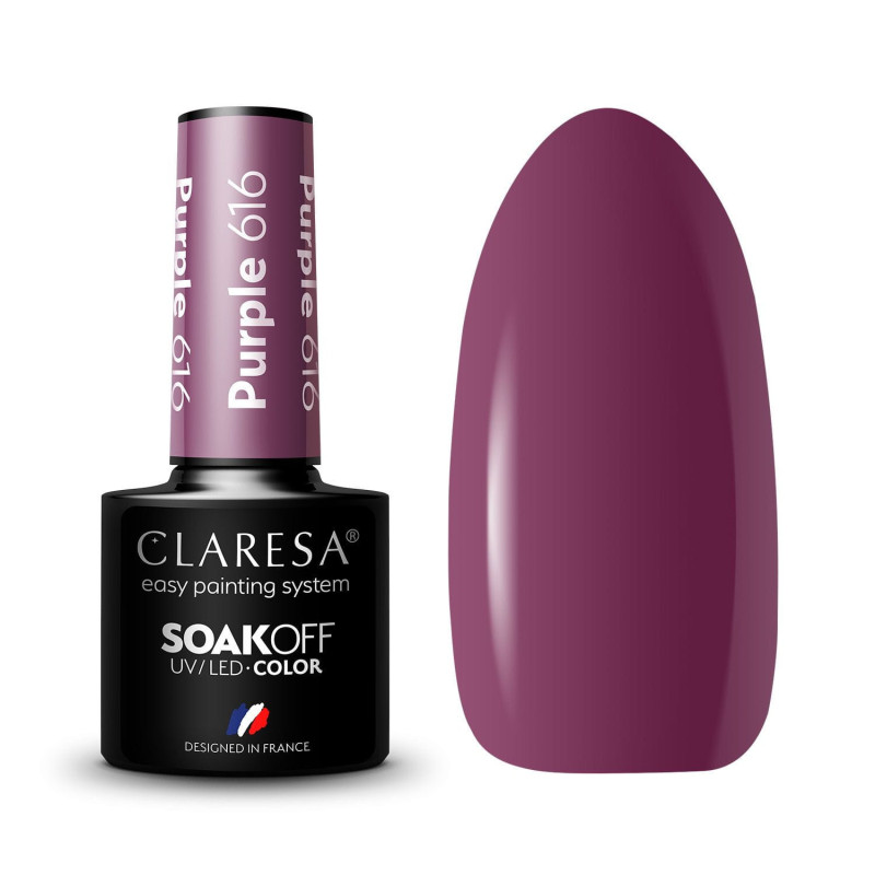Gel polish – Claresa Purple No. 616 – 5 ml
